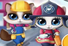 Animal Games, Kitty Citty Heroes, Games-kids.com