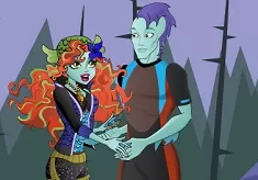 Monster High Games, Lagoona and Gil Dress Up, Games-kids.com