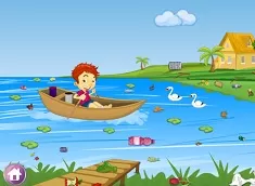 Girl Games, Lake Cleaning, Games-kids.com