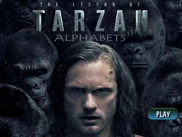 Tarzan Games, Legend of Tarzan Hidden Letters, Games-kids.com