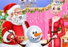 Frozen  Games, Lets Invite Santa, Games-kids.com