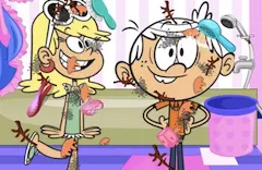 The Loud House Games, Lincoln and Leni Showerring, Games-kids.com