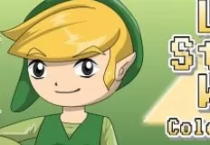 Zelda Games, Link Street Wear Coloring, Games-kids.com