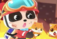 Animal Games, Little Panda Fireman, Games-kids.com