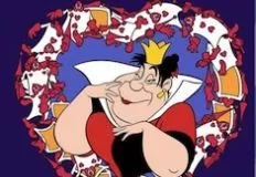 Alice in Wonderland Games, Lovely Queen of Hearts Puzzle, Games-kids.com