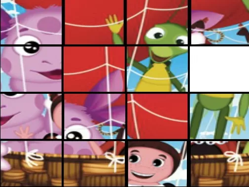 Luntik and Friends Games, Luntik Puzzle Tiles 2, Games-kids.com