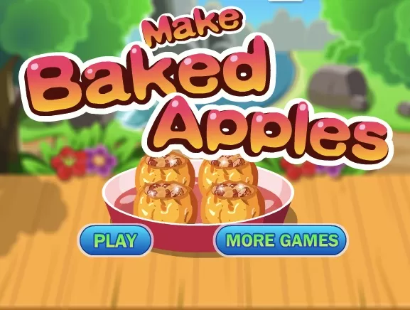 Cooking Games, Make Baked Apples, Games-kids.com