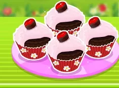 Cooking Games, Make Chocolate Cherry Cupcakes, Games-kids.com