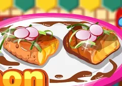 Cooking Games, Make Salmon Teriyaki, Games-kids.com