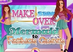 Girl Games, Makeover Studio Mermaid to Fashion Queen, Games-kids.com