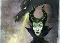 Maleficent Games, Maleficent and Dragon Puzzle, Games-kids.com