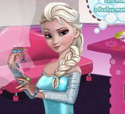 Frozen  Games, Manichure for Elsa , Games-kids.com