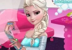 Frozen  Games, Manicure for Elsa, Games-kids.com