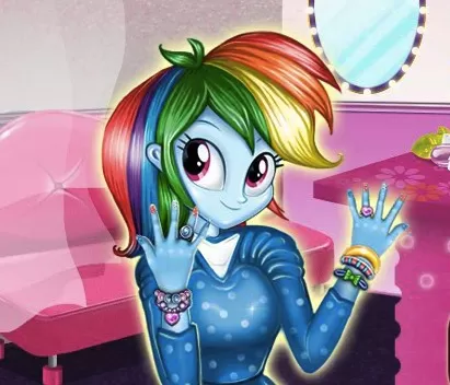 My Little Pony Games, Manicure for Rainbow Dash, Games-kids.com