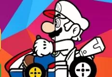 Mario Games, Mario Driving Colouring Book, Games-kids.com