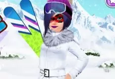 Girl Games, Mask Lady Ski Time, Games-kids.com