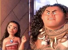 Moana Games, Maui and Moana Adventure Puzzle, Games-kids.com