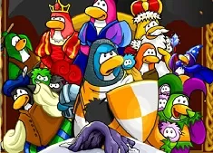 Club Penguin Games, Medieval Penguins Puzzle, Games-kids.com