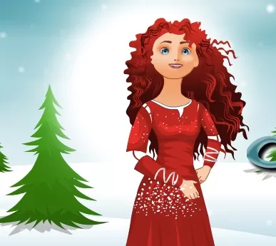 Brave Games, Merida Christmas Clothes, Games-kids.com