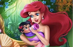 Little Mermaid Games, Mermaid Baby Feeding, Games-kids.com