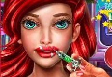 Little Mermaid Games, Mermaid Lips Injection, Games-kids.com