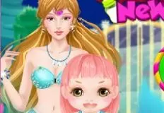 Mermaid Games, Mermaid New Baby 2, Games-kids.com