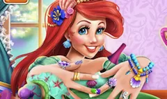 Little Mermaid Games, Mermaid Princess Nails Spa, Games-kids.com