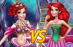 Little Mermaid Games, Mermaid vs Princess, Games-kids.com