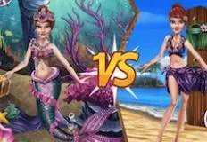 Princess Games, Mermaid vs Princess Outfit, Games-kids.com