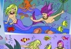 Mermaid Games, Mermaids Coloring, Games-kids.com