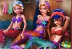 Princess Games, Mermaids Sauna Realife, Games-kids.com