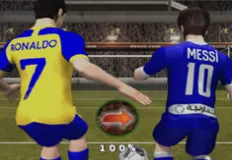 Boys Games, Messi vs Ronaldo Kick Tac Toe, Games-kids.com