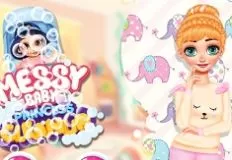 Baby Games, Messy Baby Princess Cleanup, Games-kids.com