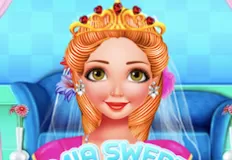 Girl Games, Mia Swept Back Bridal Hairstyle, Games-kids.com