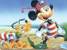 Mickey Mouse Clubhouse Games, Mickey and Pluto Puzzle, Games-kids.com