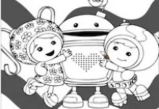 Team Umizoomi Games, Milli and Geo and Bot Coloring, Games-kids.com