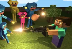 Minecraft Games, Mine Shooter Huggys Attack, Games-kids.com