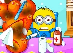 Minion Games, Minion Foot Injury, Games-kids.com