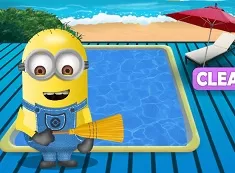 Minion Games, Minions Swimming Pool Clean Up, Games-kids.com