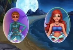 Princess Games, Moana and Ariel Makeover and Dress Up, Games-kids.com