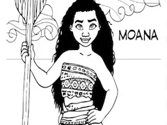 Moana Games, Moana Coloring Page, Games-kids.com