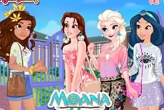 Princess Games, Moana Joins Disney High School, Games-kids.com