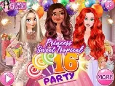 Princess Games, Moana Sweet Tropical Party, Games-kids.com