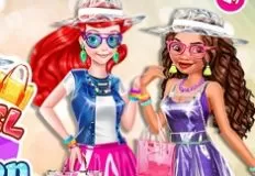 Princess Games, Moana vs Ariel Plastic Fashion, Games-kids.com