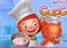 Cooking Games, Molly and Cleo Cupcake Time, Games-kids.com