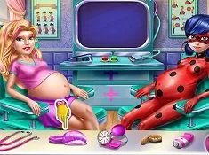 Barbie Games, Mommy Bffs Pregnant Check Up, Games-kids.com