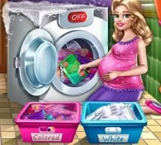 Barbie Games, Mommy Washing Clothes, Games-kids.com