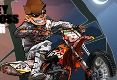 Racing Games, Monkey Motocross Winter, Games-kids.com