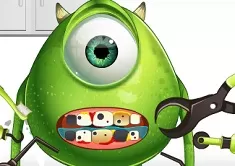 Monster University Games, Monster Eye Tooth Problems, Games-kids.com