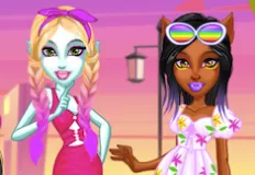 Monster High Games, Monster Girls on Summer Vacation, Games-kids.com